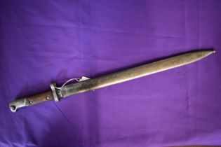 Persian/Iranian contract Czechoslovakian export VZ 23 M1898/29 Mauser Bayonet. Serial number in