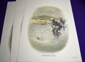 Pictures (7) Sporting Activities - Fishing 1820, Coaching 1820,Golfing 1820, Curling 1820 x 2,