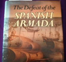 The Defeat Of The Spanish Armada by Garrett Mattingly, hardback with dustcover which has some sun