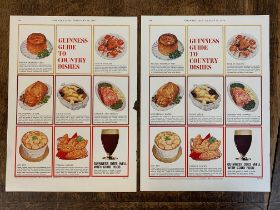 Advertising Posters (2) 'Guinness (Country Life) 'Innes Guide to Country Dishes', from Arthur