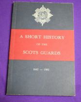 A Short History Of The Scots Guards 1642-1982, paperback book, small wear & tear to corners and