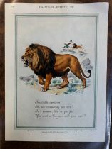 Advertising Poster 'Guinness' (Country Life) October 17th 1952 - coloured picture of Lion with