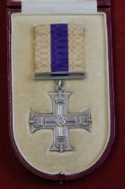 British WWI Military Cross engraved 'Captain Charles Cope, 7th King's Liverpool Regt, France 1915-