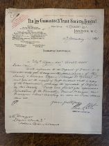 The Law Guarantee & Trust Society Ltd - 1901 Letter-headed notification of signatures to Lloyds