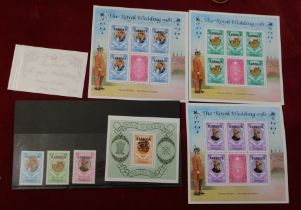 Barbuda 1981 - Royal Wedding 2nd issue SG572 - 574 u/m set, SG MS575 u/m miniature sheet, SG572-