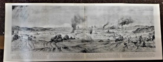 Illustrated London News 1945-(24th March) supplement-a remarkable four page panoramic war artist