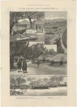 British South Africa Co 1891-full page advertisement-Native Views-Expedition to Mashonaland 12"x 16"