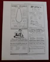 Bloom Opticians 1916 - Blooms Glasses printer's Pie full page black and white advertisement, 'Best