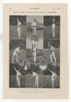 Cricket-Derbyshire Country First-Class Team 1905-Photograph by Foster-full page-very fine-9.1/2" x