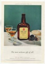 Dry Fly Sherry 1960's-full page colour advertisement-very fine-102 x 14" approx.