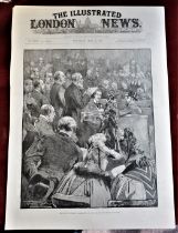 Political Waler Wilson 1891-Front page print of Walter Wilson The New Foundland Delegates At The Bar