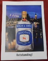 Booth's Dry Gin 1961 - Full page colour advertisement, 'Outstanding' 9" x 12.1/2"