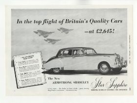 Motor-There New Armstrong Siddeley Star Sapphire-full landscape advertisement 1959-in black and