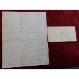 Great Britain 1790 - EL dated 7th April 1790 Edinburgh, wrapper missing so destination unknown &