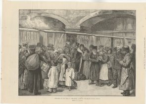 Explosion of Jews from St Petersburg 1891-full page black and white print-explosion of Jews from