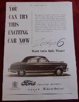 Ford Zephyr-Six 1953 - Full page blacck and white advertisement, ' You Can Try This Excutive Car Now