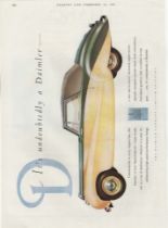 Daimler 2.1/2 litre Special - Sports Coupe, colour advert (12.1/2" x 9.1/2") approx. Country Life