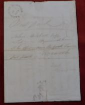 1838 - EL dated 8th June 1838 Yarmouth posted Norwich, manuscript post paid pd6, black Yarmouth-