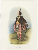 Ackerman Vintage colour print-'Clan Farquharson' 11" x 15" approx.