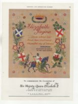W.D + H.O Wills 1953-Elizabeth Regina-coronation full page colour-advertisement 9.1/2" x12.1/2"