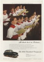 Standard Triumph 1951-full page advertisement 'The 1952 Standard Vanguard'-9" x 12.1/2"