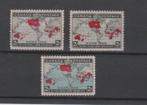 Canada 1898 - Imperial Penny Postage, SG166-168 m/m set, cat value £91