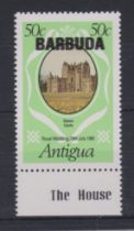 Barbuda 1981 - Royal Wedding 2nd issue, SG573 u/m 50c with double over print