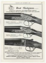 Best Shotguns 1961-full page black and white advertisement - ASI (Anglo Spanish