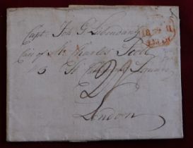 Great Britain 1811 - EL dated 29th Oct 1811 leith posted to London, manuscript 2, partial red?