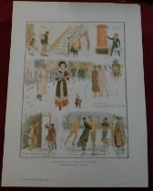 1883 Graphic Christmas Number - colour print 'Humours of Christmas Tide by J.C.Dollman 12" x 15.1/