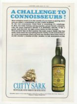 Cutty Sark Whisky 1963-full page colour advertisement-very fine 92 x 122