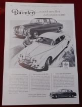 Daimler - Stand 146 Earls Court 1965 - Full page black and white adertisement ' So Much More than