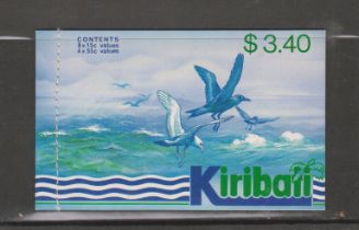 Kiribati 1987 - Birds $3.40 booklet with 8xSG170 15c, 4xSG175a 55c, SGSB3 booklet