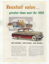 Vauxhall Motors 1955-Colour advertisement-Cresta New Features, New Styley New Colour-10" x 13.1/2"
