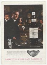 Garvey's Sherry 1961-full page colour advertisement-'The Rare Fina'-good 10" x 14" approx.