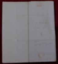 1839 - EL dated 4th Feb 1939 London posted to East Dereham, manuscript 9, faint Maltese cross L.S/