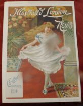 Illustrated London News 1894 - Christmas Number, Beautiful front cover - full page in clour, a