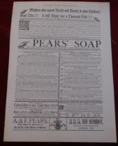 Pears Soap 1888 - Full page advertisement, Medical Testimonials and Reports of Eminent Analysts