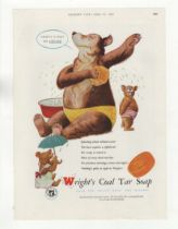 Wright's Coal Tar Soap 1951-full page advertisement -'Bears Washing! Wright's Is Right For Everyone'