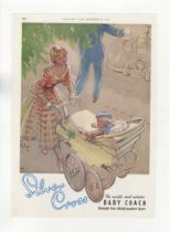 Silver Cross Baby Coach 1951-full page colour advertisement-delightful-9" x 12.1/2"