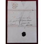 Great Britain 1823 - EL dated March 12th 1923, posted Newcastle to London and redirected to Post