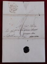 Great Britain 1823 - EL dated March 12th 1923, posted Newcastle to London and redirected to Post