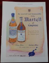 Martell Cognac 1959 - Full page colour advertisement ' An ancient and honourable title Martell of
