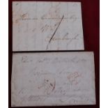 Great Britain 1802 - EL Edinburgh to London with large FREE with Feb 13th circular date stamp,