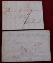 Great Britain 1802 - EL Edinburgh to London with large FREE with Feb 13th circular date stamp,