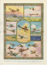 Aviation 1935-colour prints-The Progress of Aviation during the 25 years of King Georges Reign-