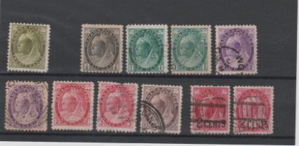 Canada 1898-1902 - Queen Victoria - SG165 m/m 20c olive green, SG150 - 156 used, SG171-172 used