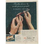 Parker 51 1953-full page colour advertisement 10" x 13" approx.