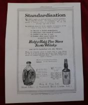 Haig & Haig Five Stars Slots Whisky 1919 - Full page black and white advertisement, An anti