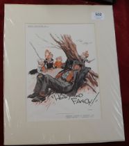 Vintage Colour Print - 'Heavy and Fancy' Trade Travesties No.3, Published Spencer, Turner &